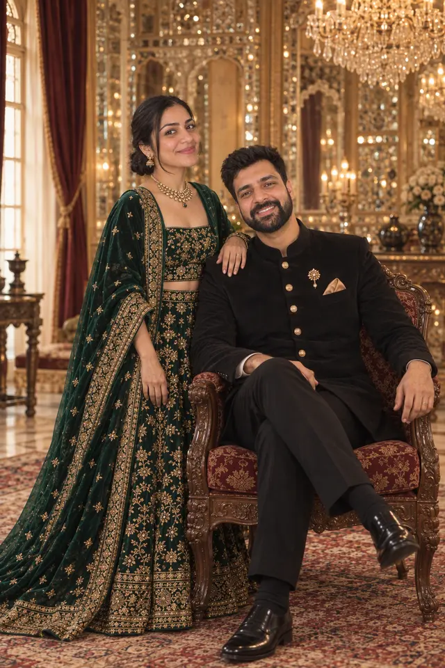 The royal portrait: a couple photographed at Royal portraits