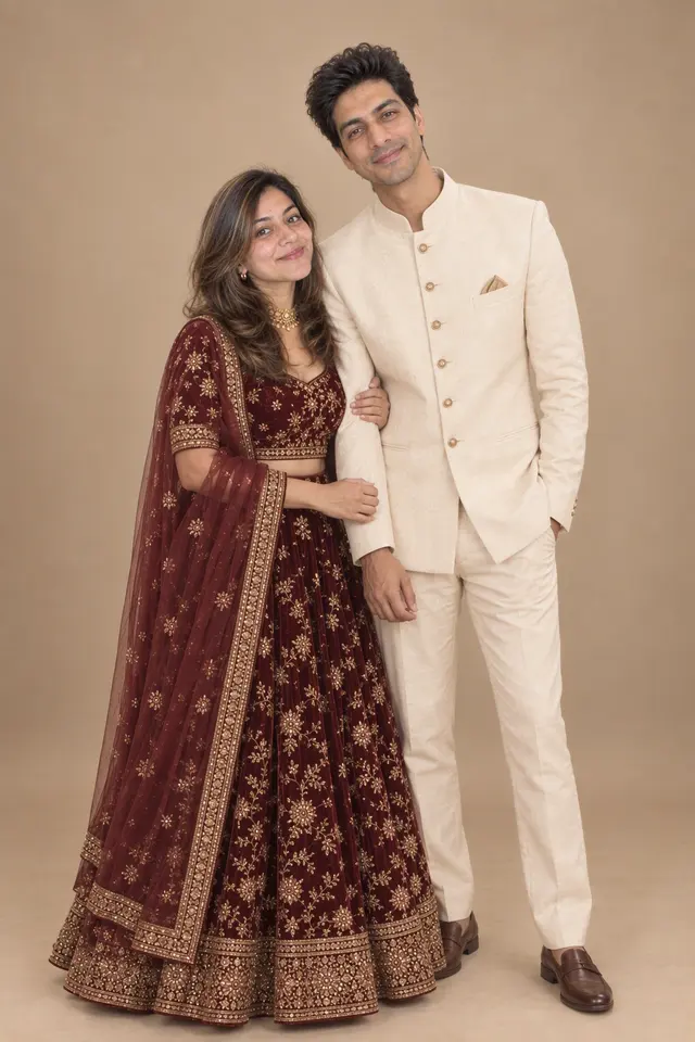 The classic: a couple photographed at Studio portraits